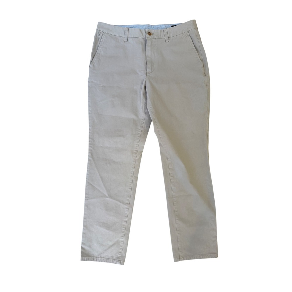 Bonobos Mens Chinos Khaki Tan Stretch Cotton Pants 33x30